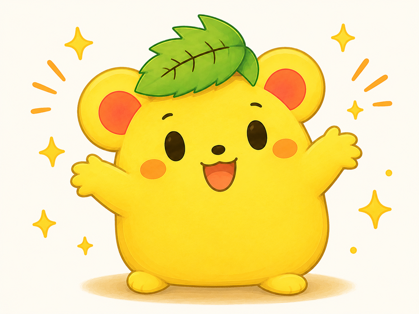 満足げでキラキラなくりまろ