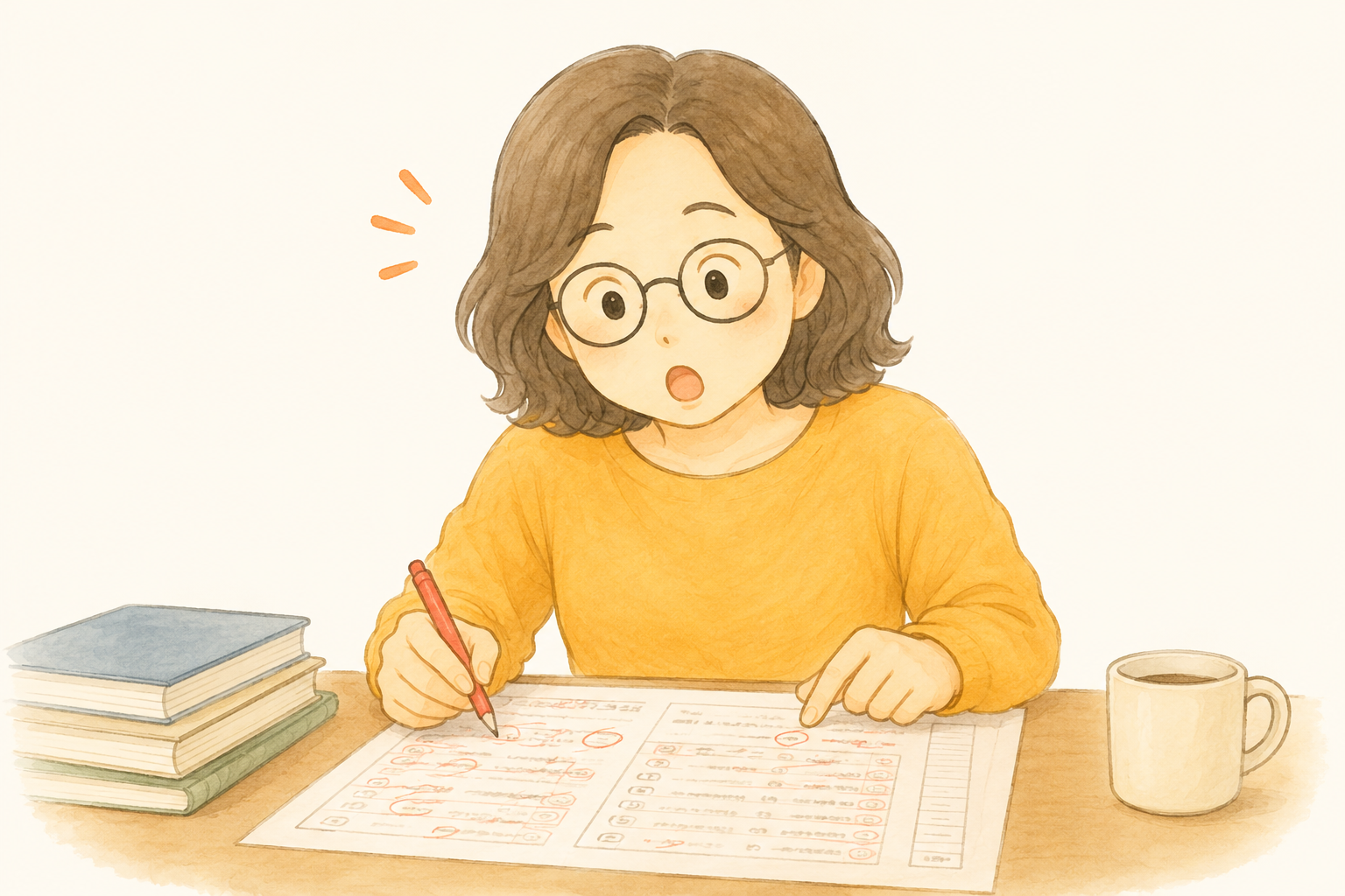 生徒の模試を見て気づくみか