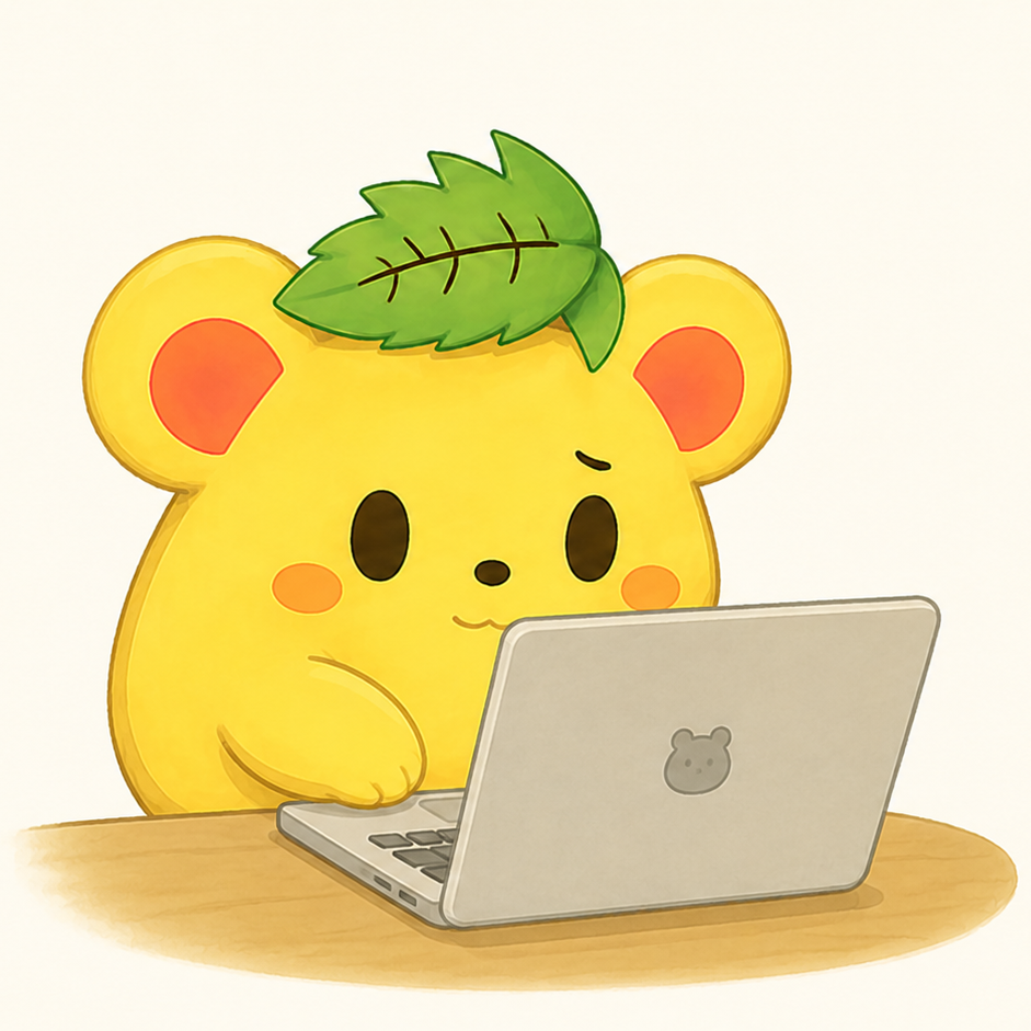 GitHubのブランチ機能に感動するくりまろのイラスト