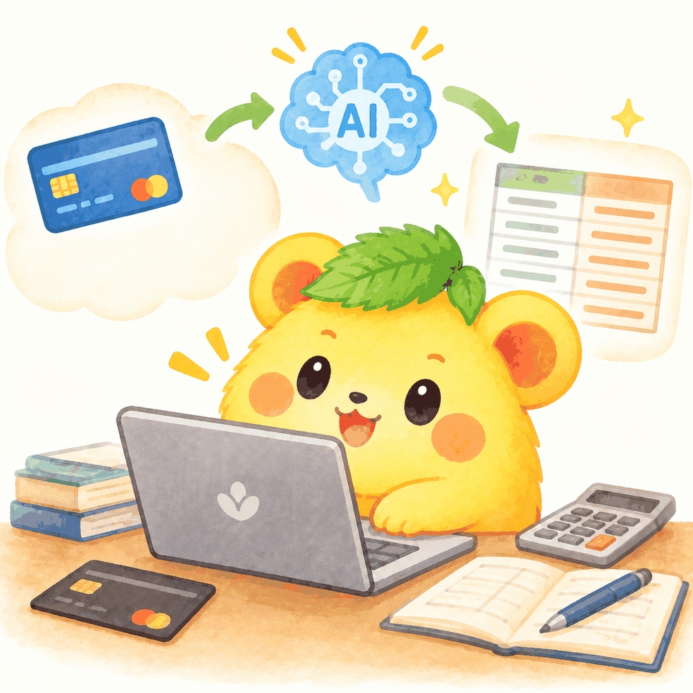 クレジットカードの仕訳をAIと進めるくりまろ